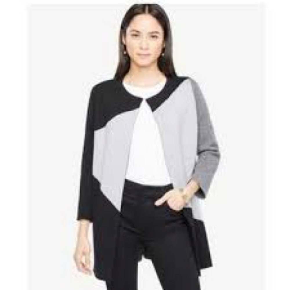 Charter Club Black and Gray Women's Cardigan